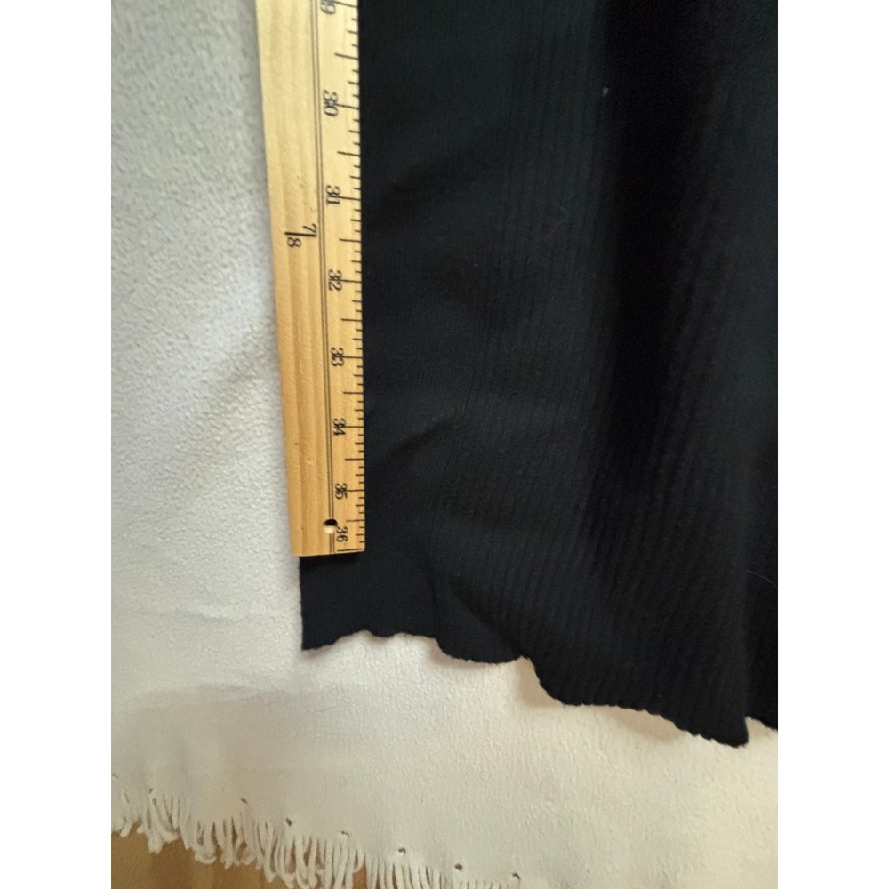Old Navy Womens Black Ribbed Knit Sleeveless Midi Dress Size L Scoop Neck - Picture 4 of 4
